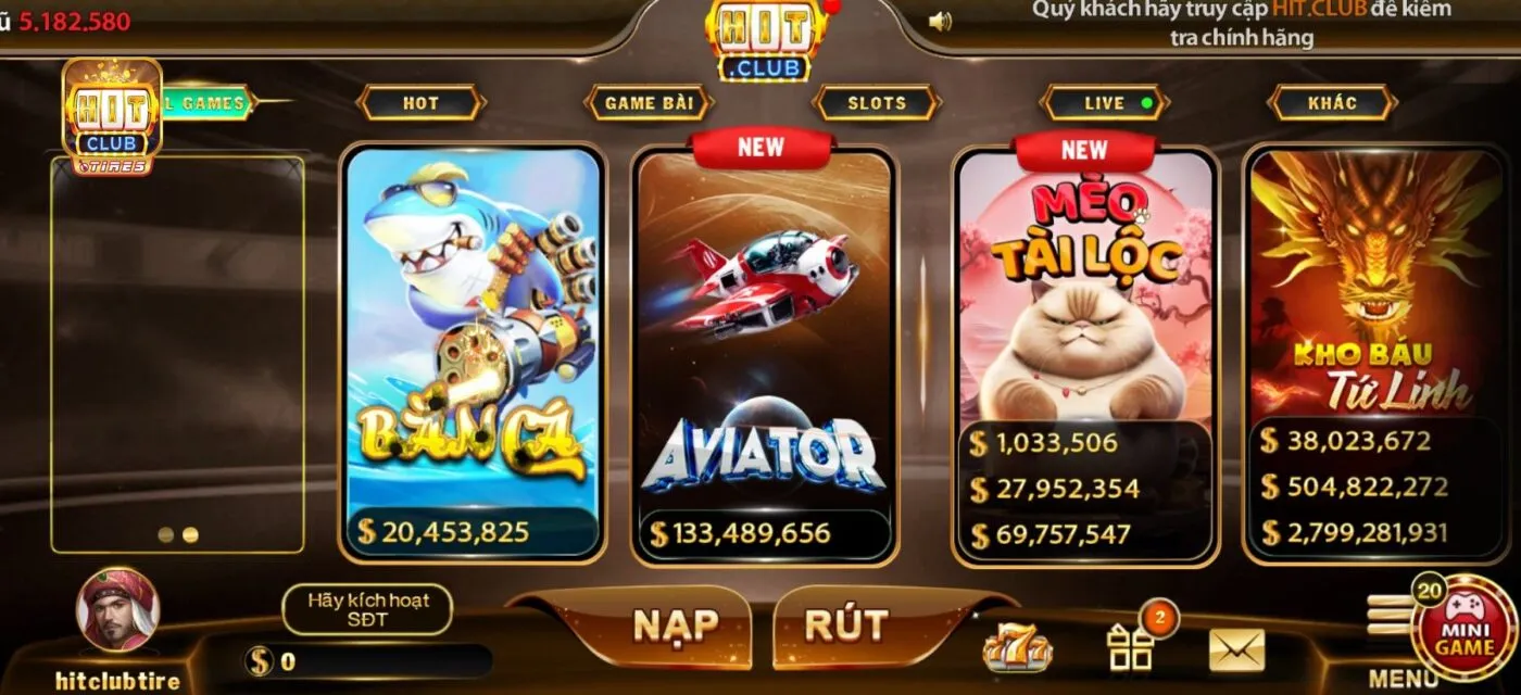 Người chơi và những vấn đề cần lưu ý khi nạp tiền Hitclub